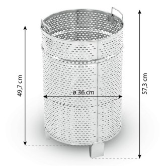 LYSON Dampfwachsschmelzer aus Edelstahl 70 L- rund mit Dampfgerät