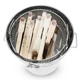 LYSON Dampfwachsschmelzer aus Edelstahl 70 L- rund mit Dampfgerät
