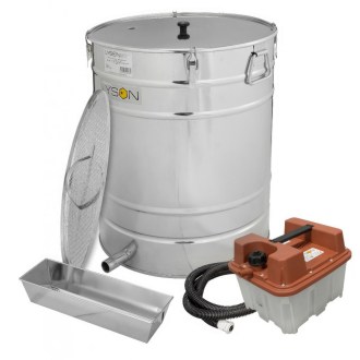 LYSON Wachsschmelzer auf Basis eines Settlers 100l - Eco-Version, mit Dampfgarer 