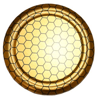 Deckel für Glas TO 82 - Bienenwabe Typ 6 - HC6