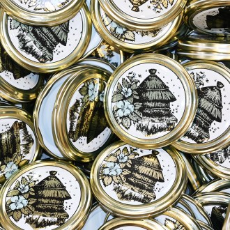 Twist Off 82er TO Deckel - Bienenstock mit Bienen - 700 St. - Karton