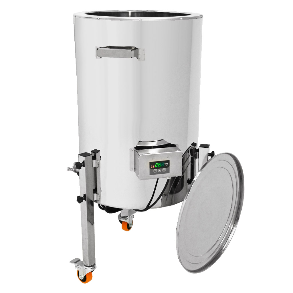 Doppelwand-Abfüller mit Heizung Mellarius MaxiLine 230 V – 74 Liter / 100 kg