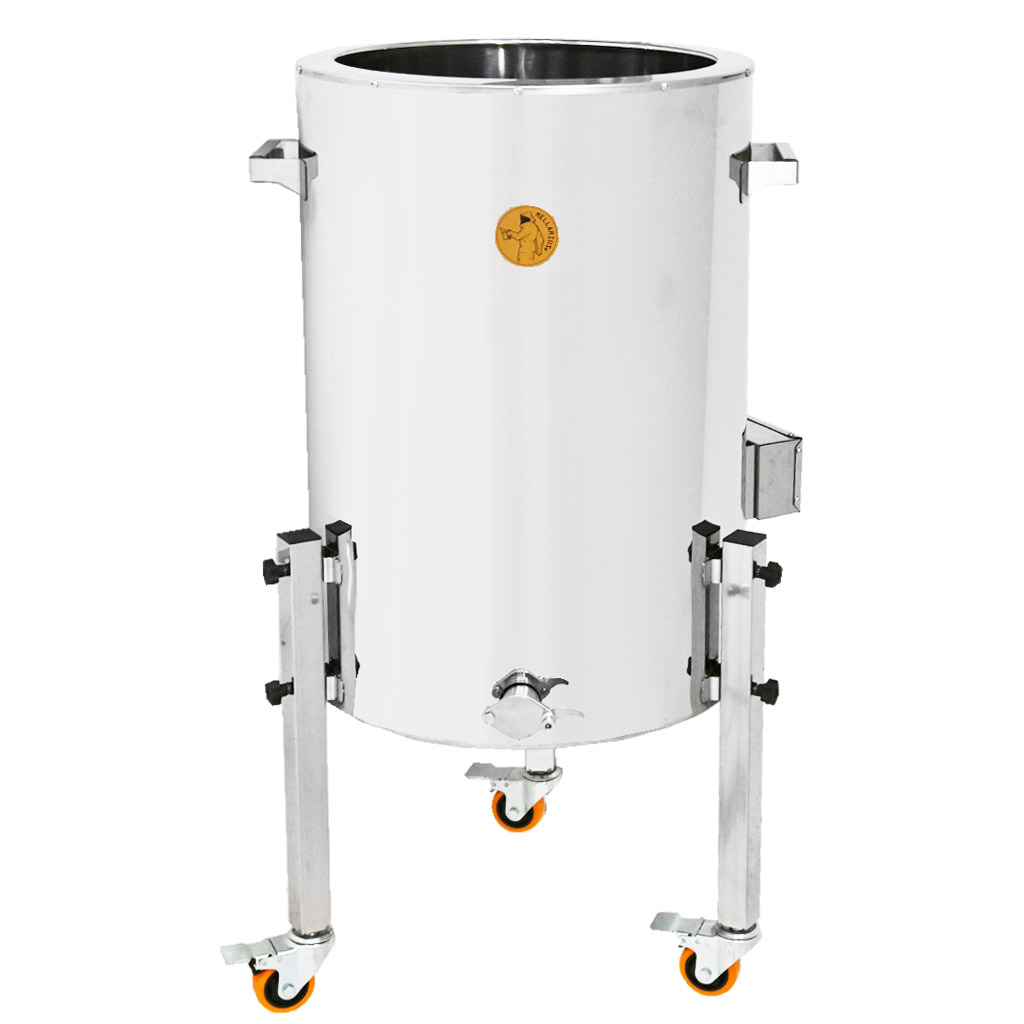 Doppelwand-Abfüller mit Heizung Mellarius MaxiLine 230 V – 74 Liter / 100 kg