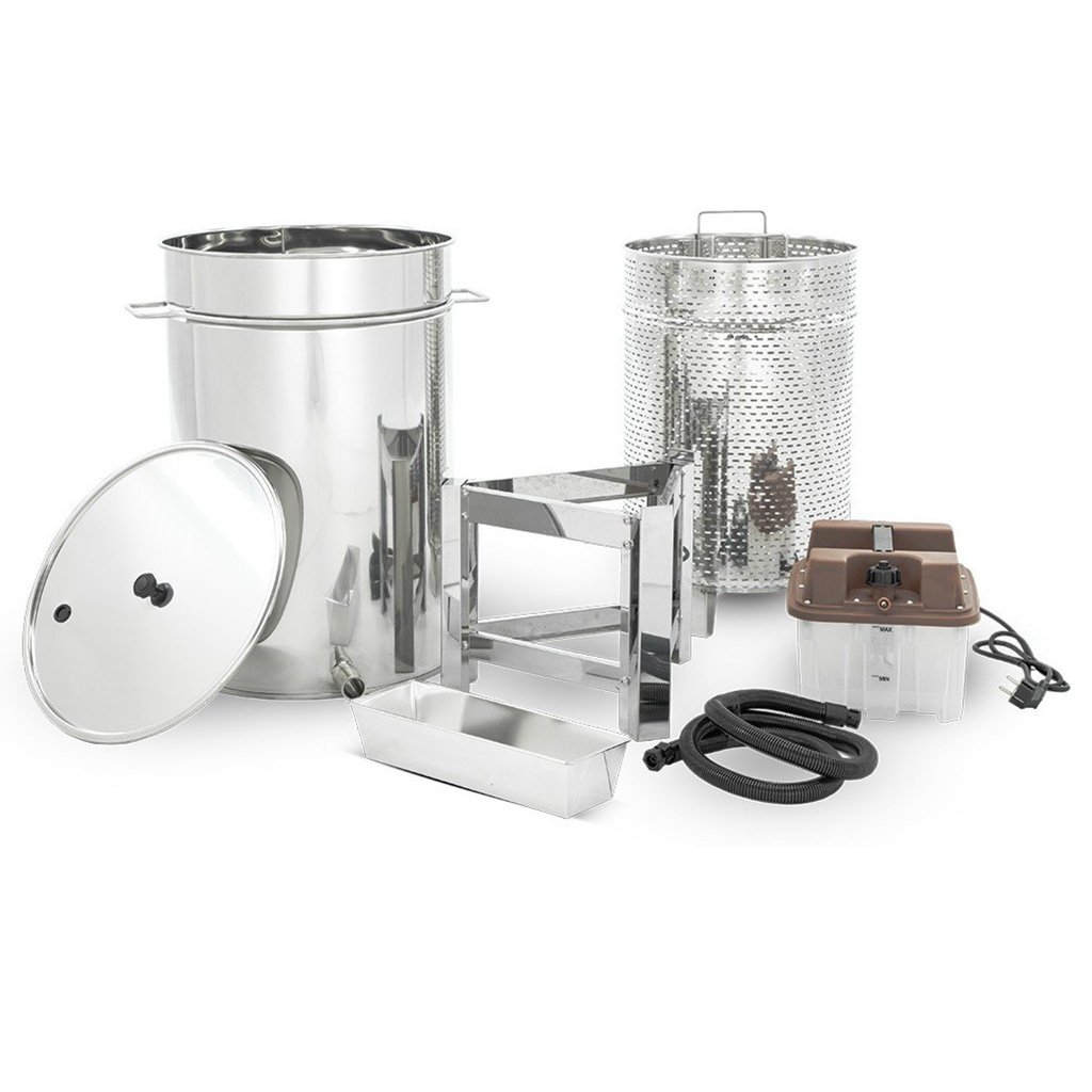 LYSON Dampfwachsschmelzer aus Edelstahl 70 L- rund mit Dampfgerät