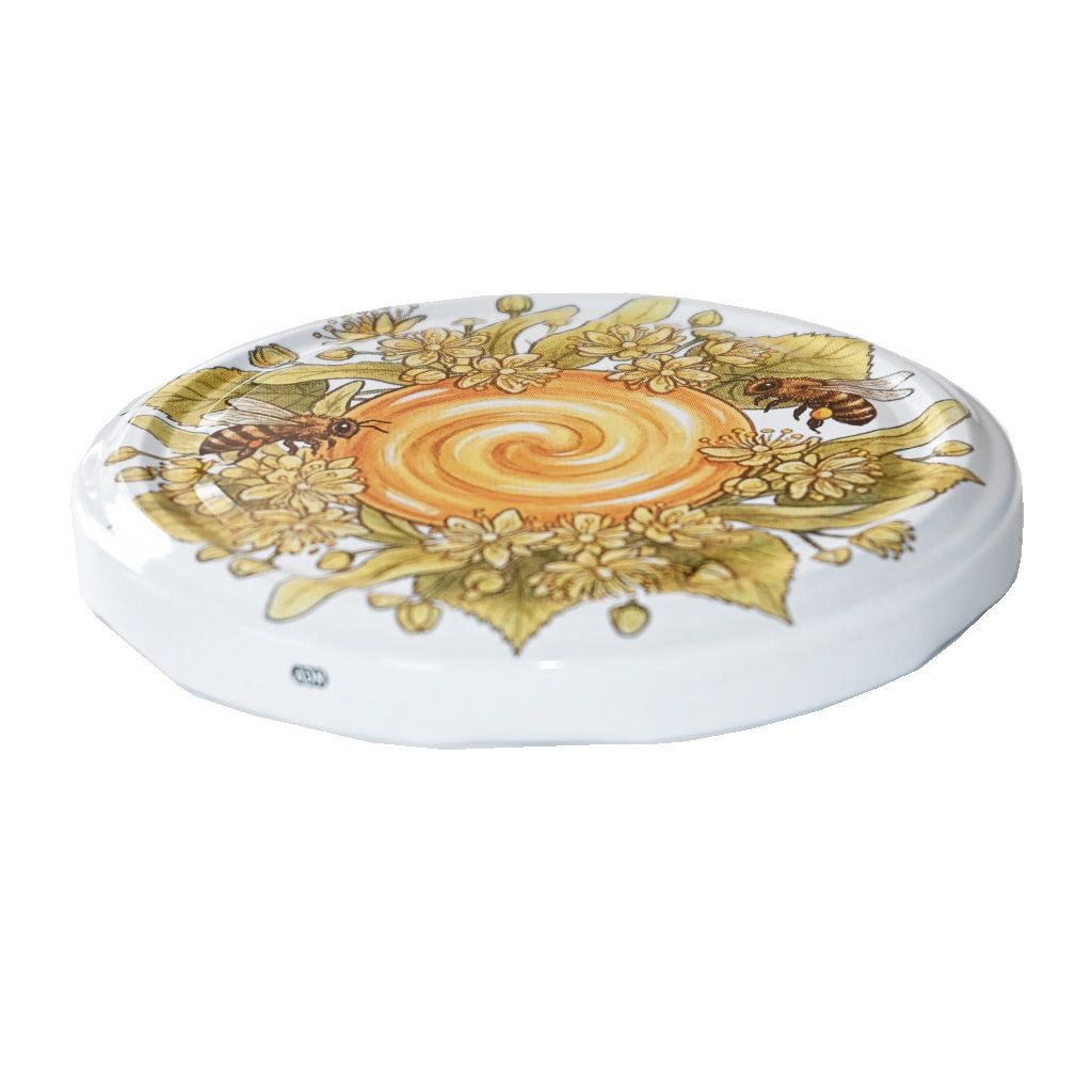 Deckel für Glas TO 82 – Bienen, Linde und Honig 700 Stk. – ganze Karton – HOJ1