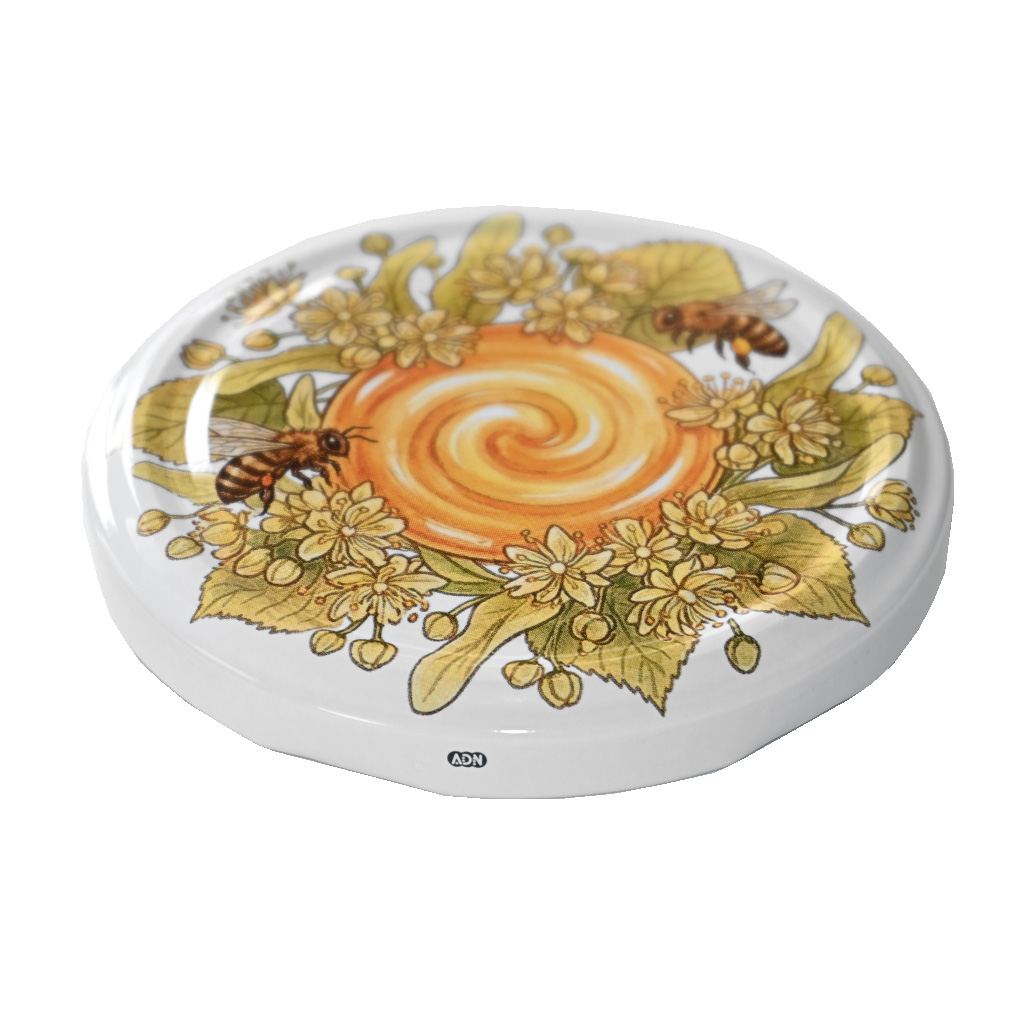 Deckel für Glas TO 82 – Bienen, Linde und Honig 700 Stk. – ganze Karton – HOJ1