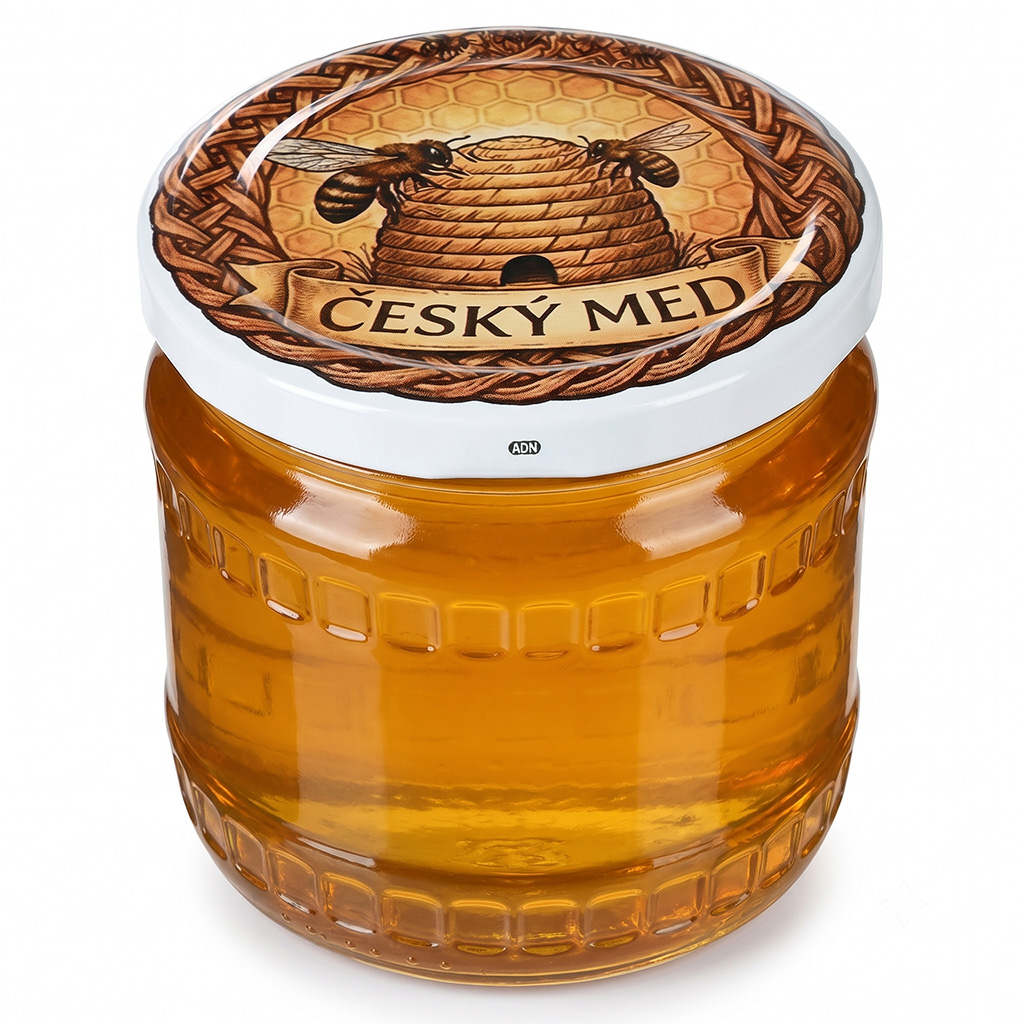 Deckel für Glas TO 82 - Tschechischer Honig und Bienenkorb 700 Stk. - ganze Schachtel - HOJ3