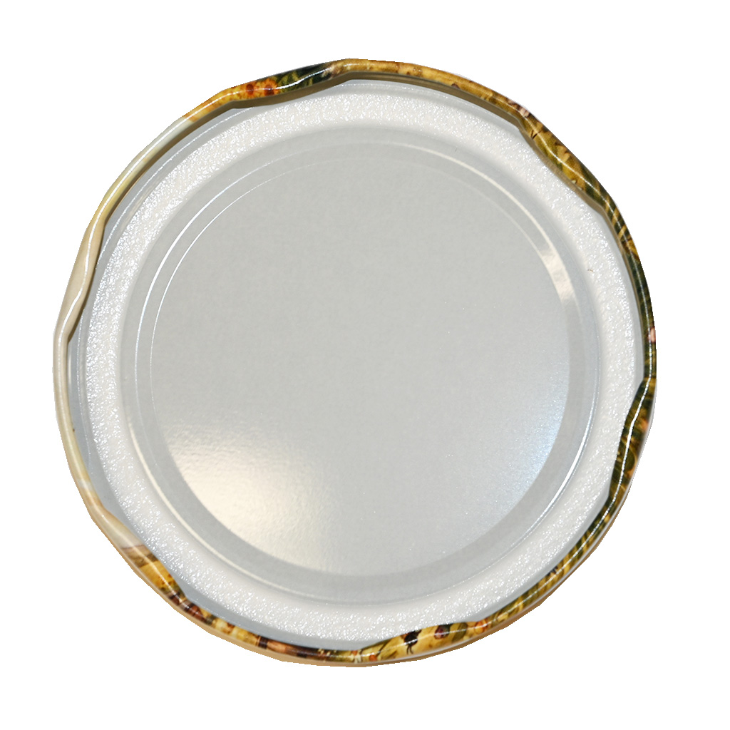 Deckel für Glas TO 82 - Gemalte Sonnenblume - HOJ4